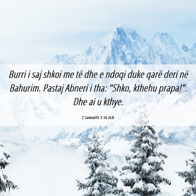 Picture 06 - 2 Samuelit 3:16 ALB - Burri i saj shkoi me të dhe e ndoqi duke qarë - Bible Verse Picture
