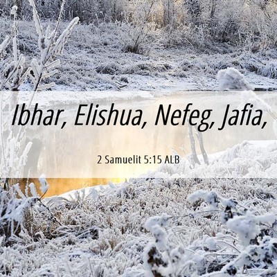 Picture 06 - 2 Samuelit 5:15 ALB - Ibhar, Elishua, Nefeg, - Bible Verse Picture