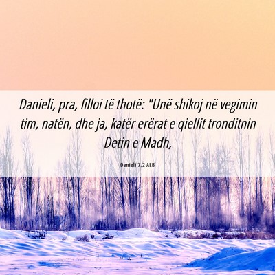 Picture 06 - Danieli 7:2 ALB - Danieli, pra, filloi të thotë: 