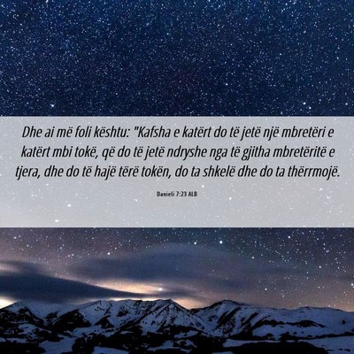 Picture 06 - Danieli 7:23 ALB - Dhe ai më foli kështu: 
