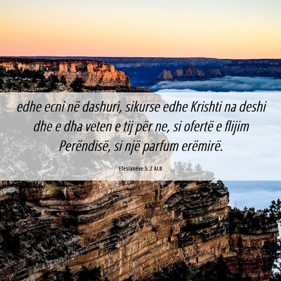 Picture 06 - Efesianëve 5:2 ALB - edhe ecni në dashuri, sikurse edhe Krishti na - Bible Verse Picture