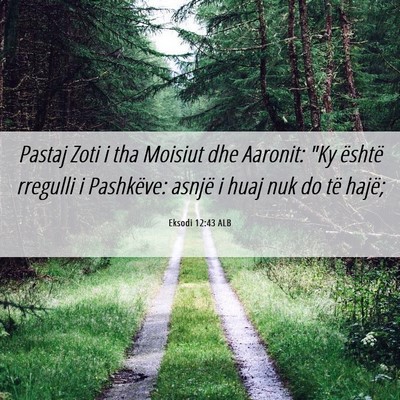 Picture 06 - Eksodi 12:43 ALB - Pastaj Zoti i tha Moisiut dhe Aaronit: 