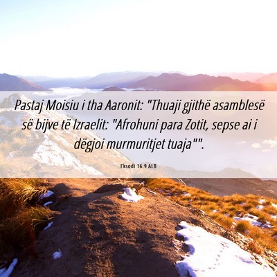 Picture 06 - Eksodi 16:9 ALB - Pastaj Moisiu i tha Aaronit: 