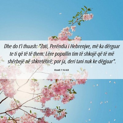 Picture 06 - Eksodi 7:16 ALB - Dhe do t’i thuash: 