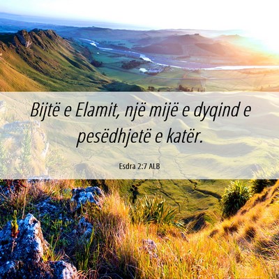 Picture 06 - Esdra 2:7 ALB - Bijtë e Elamit, një mijë e dyqind e - Bible Verse Picture