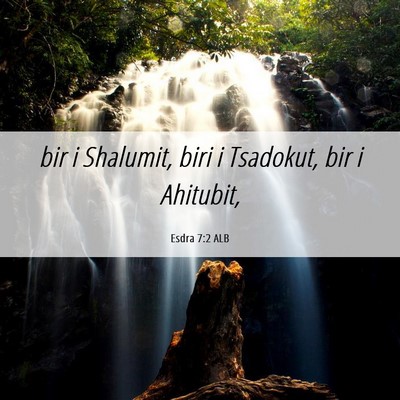 Picture 06 - Esdra 7:2 ALB - bir i Shalumit, biri i Tsadokut, bir i - Bible Verse Picture