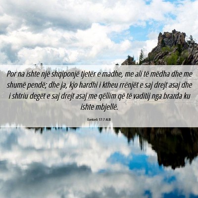 Picture 06 - Ezekieli 17:7 ALB - Por na ishte një shqiponjë tjetër e madhe, me - Bible Verse Picture