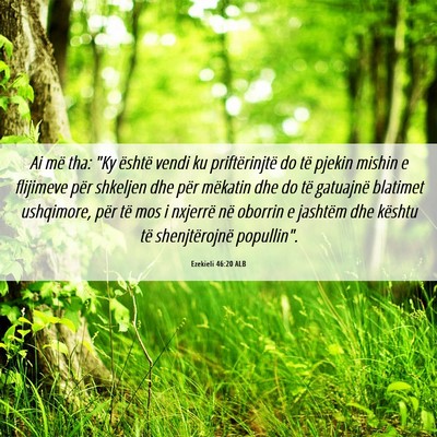 Picture 06 - Ezekieli 46:20 ALB - Ai më tha: 
