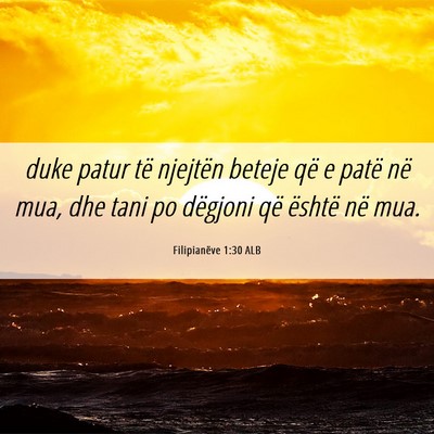 Picture 06 - Filipianëve 1:30 ALB - duke patur të njejtën beteje që e patë në - Bible Verse Picture