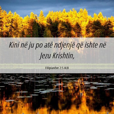 Picture 06 - Filipianëve 2:5 ALB - Kini në ju po atë ndjenjë që ishte në Jezu - Bible Verse Picture