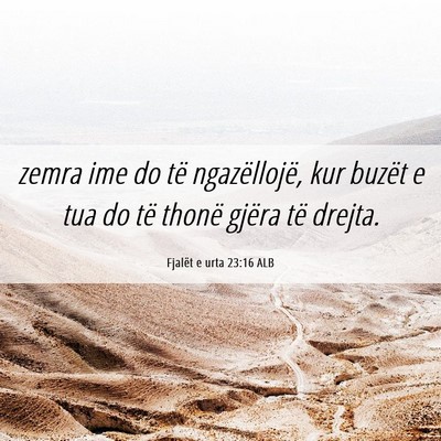 Picture 06 - Fjalët e urta 23:16 ALB - zemra ime do të ngazëllojë, kur buzët e tua - Bible Verse Picture