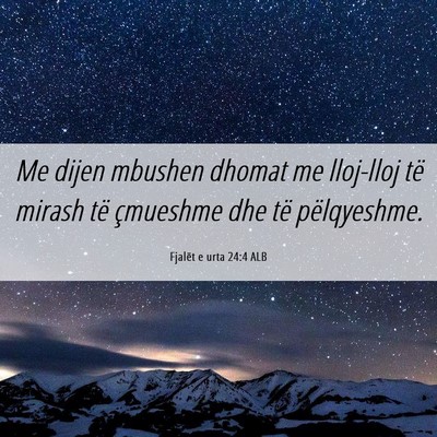 Picture 06 - Fjalët e urta 24:4 ALB - Me dijen mbushen dhomat me lloj-lloj të mirash - Bible Verse Picture