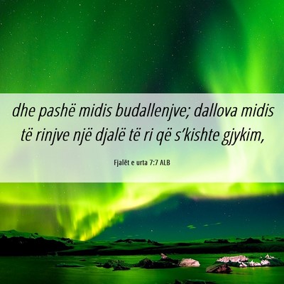 Picture 06 - Fjalët e urta 7:7 ALB - dhe pashë midis budallenjve; dallova midis të - Bible Verse Picture