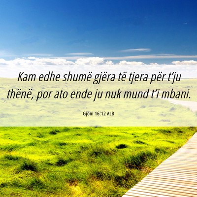 Picture 06 - Gjoni 16:12 ALB - Kam edhe shumë gjëra të tjera për t’ju - Bible Verse Picture