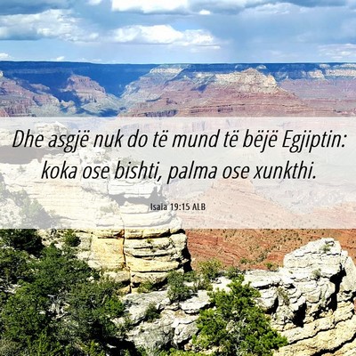 Picture 06 - Isaia 19:15 ALB - Dhe asgjë nuk do të mund të bëjë Egjiptin: - Bible Verse Picture