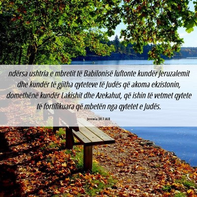 Picture 06 - Jeremia 34:7 ALB - ndërsa ushtria e mbretit të Babilonisë - Bible Verse Picture