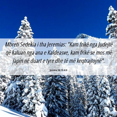 Picture 06 - Jeremia 38:19 ALB - Mbreti Sedekia i tha Jeremias: 