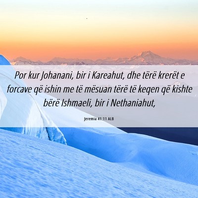 Picture 06 - Jeremia 41:11 ALB - Por kur Johanani, bir i Kareahut, dhe tërë - Bible Verse Picture