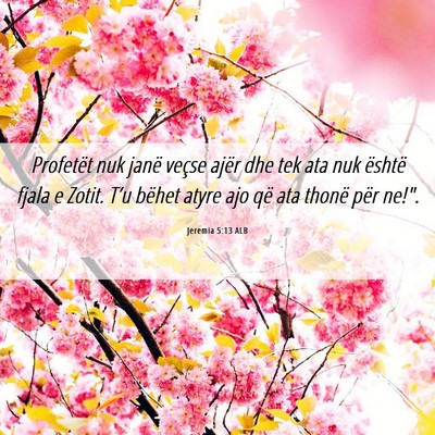 Picture 06 - Jeremia 5:13 ALB - Profetët nuk janë veçse ajër dhe tek ata nuk - Bible Verse Picture