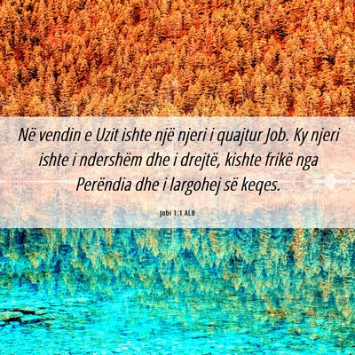 Picture 06 - Jobi 1:1 ALB - Në vendin e Uzit ishte një njeri i quajtur Job. - Bible Verse Picture
