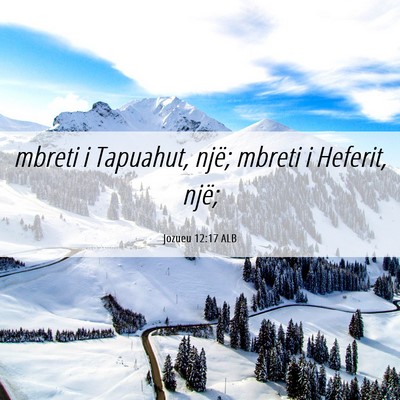 Picture 06 - Jozueu 12:17 ALB - mbreti i Tapuahut, një; mbreti i Heferit, - Bible Verse Picture