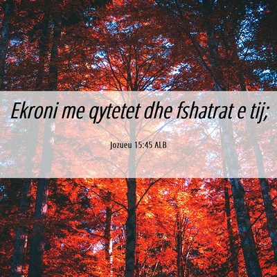 Picture 06 - Jozueu 15:45 ALB - Ekroni me qytetet dhe fshatrat e - Bible Verse Picture