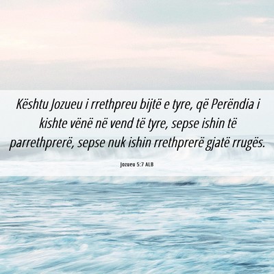 Picture 06 - Jozueu 5:7 ALB - Kështu Jozueu i rrethpreu bijtë e tyre, që - Bible Verse Picture