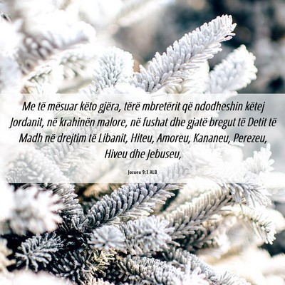 Picture 06 - Jozueu 9:1 ALB - Me të mësuar këto gjëra, tërë mbretërit - Bible Verse Picture