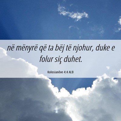 Picture 06 - Kolosianëve 4:4 ALB - në mënyrë që ta bëj të njohur, duke e folur - Bible Verse Picture