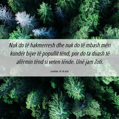 Picture 06 - Levitiku 19:18 ALB - Nuk do të hakmerresh dhe nuk do të mbash mëri - Bible Verse Picture