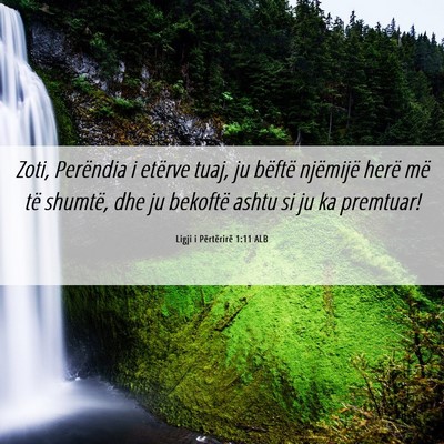 Picture 06 - Ligji i Përtërirë 1:11 ALB - Zoti, Perëndia i etërve tuaj, ju bëftë - Bible Verse Picture