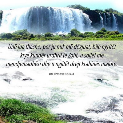 Picture 06 - Ligji i Përtërirë 1:43 ALB - Unë jua thashë, por ju nuk më dëgjuat; bile - Bible Verse Picture