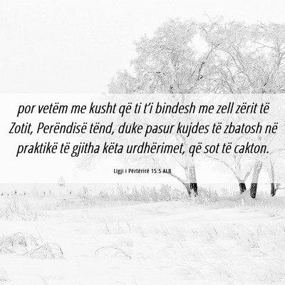 Picture 06 - Ligji i Përtërirë 15:5 ALB - por vetëm me kusht që ti t’i bindesh me zell - Bible Verse Picture