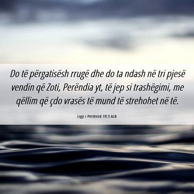 Picture 06 - Ligji i Përtërirë 19:3 ALB - Do të përgatisësh rrugë dhe do ta ndash në - Bible Verse Picture