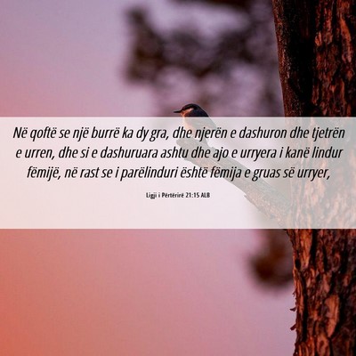 Picture 06 - Ligji i Përtërirë 21:15 ALB - Në qoftë se një burrë ka dy gra, dhe njerën - Bible Verse Picture