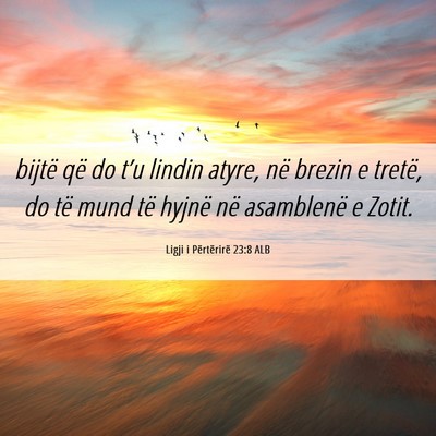 Picture 06 - Ligji i Përtërirë 23:8 ALB - bijtë që do t’u lindin atyre, në brezin e - Bible Verse Picture