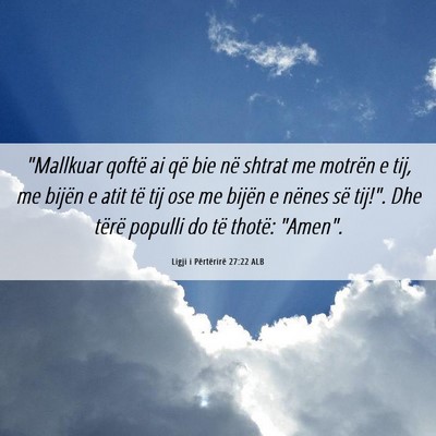 Picture 06 - Ligji i Përtërirë 27:22 ALB - 