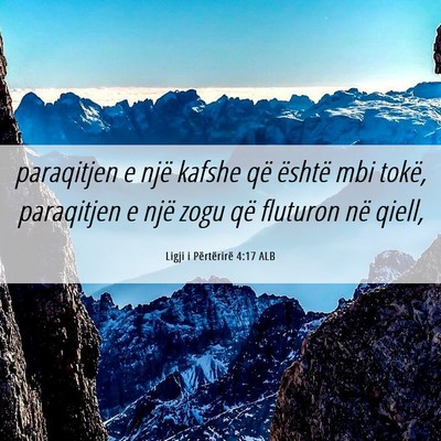 Picture 06 - Ligji i Përtërirë 4:17 ALB - paraqitjen e një kafshe që është mbi tokë, - Bible Verse Picture