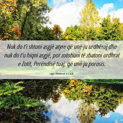 Picture 06 - Ligji i Përtërirë 4:2 ALB - Nuk do t’i shtoni asgjë atyre që unë ju - Bible Verse Picture