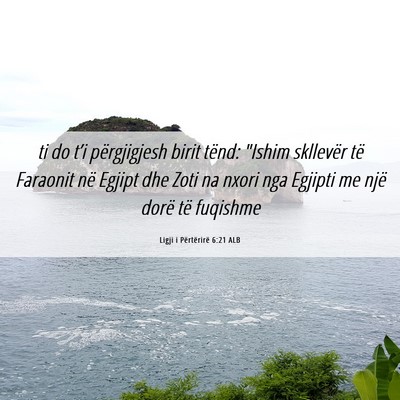 Picture 06 - Ligji i Përtërirë 6:21 ALB - ti do t’i përgjigjesh birit tënd: 
