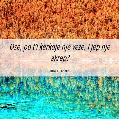 Picture 06 - Luka 11:12 ALB - Ose, po t’i kërkojë një vezë, i jep një - Bible Verse Picture