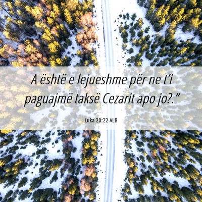Picture 06 - Luka 20:22 ALB - A është e lejueshme për ne t’i paguajmë - Bible Verse Picture