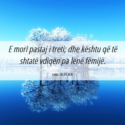 Picture 06 - Luka 20:31 ALB - E mori pastaj i treti; dhe kështu që të - Bible Verse Picture