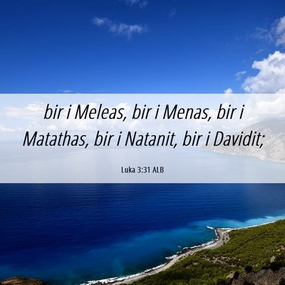 Picture 06 - Luka 3:31 ALB - bir i Meleas, bir i Menas, bir i Matathas, bir i - Bible Verse Picture