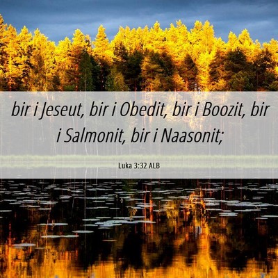 Picture 06 - Luka 3:32 ALB - bir i Jeseut, bir i Obedit, bir i Boozit, bir i - Bible Verse Picture