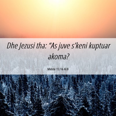 Picture 06 - Mateu 15:16 ALB - Dhe Jezusi tha: “As juve s’keni kuptuar - Bible Verse Picture