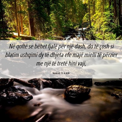 Picture 06 - Numrat 15:6 ALB - Në qoftë se bëhet fjalë për një dash, do - Bible Verse Picture