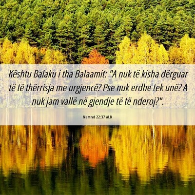 Picture 06 - Numrat 22:37 ALB - Kështu Balaku i tha Balaamit: 