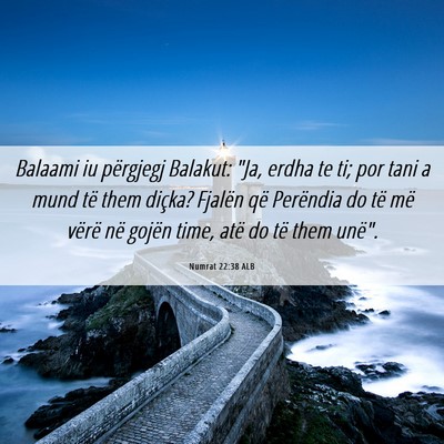 Picture 06 - Numrat 22:38 ALB - Balaami iu përgjegj Balakut: 