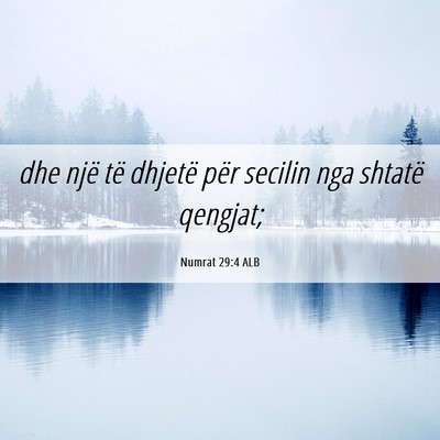 Picture 06 - Numrat 29:4 ALB - dhe një të dhjetë për secilin nga shtatë - Bible Verse Picture